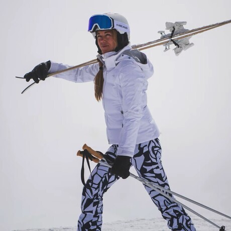 KJUS Ženske smučarske hlače SELLA JET PRINT PANTS